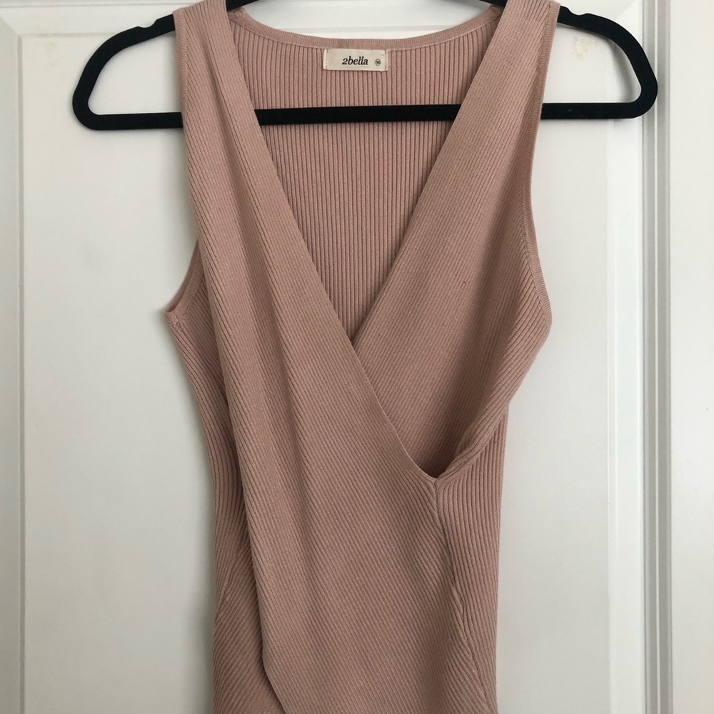 2bella wrap style tank top
